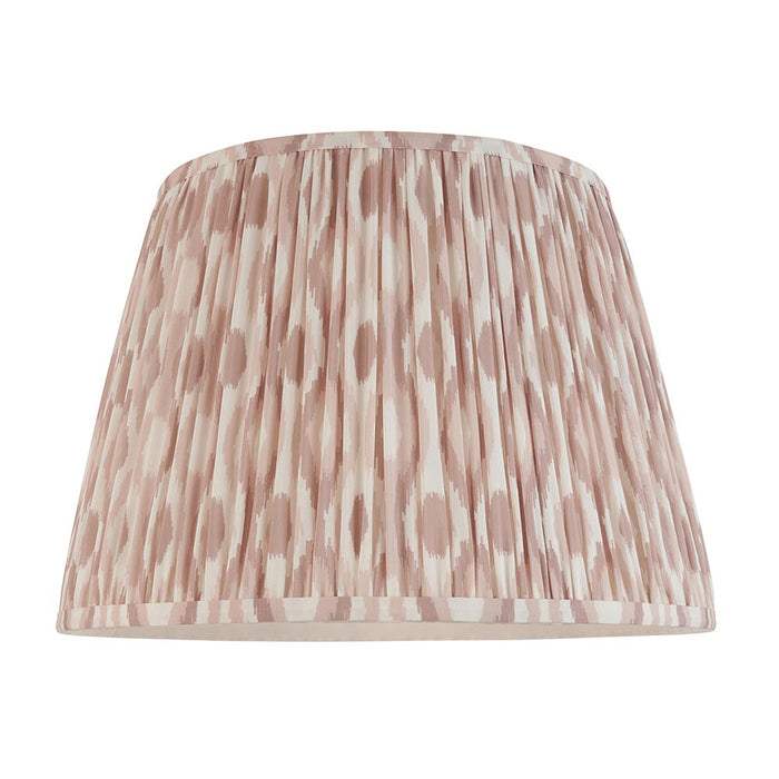 Carnaby And Ikat 40cm Neutral Shade Floor Lamp With Satin Cotswold Green Base