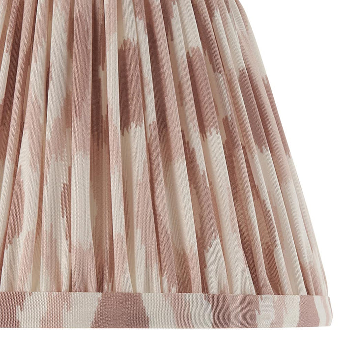 Carnaby And Ikat 20cm Neutral Shade Wall Light With Satin Almond White Base