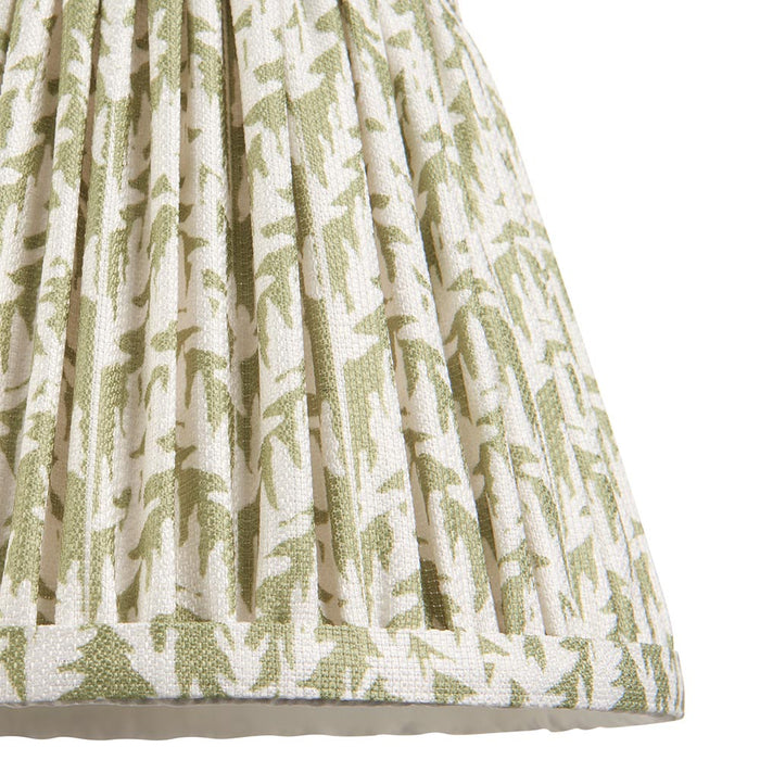 Carnaby And Leaf 20cm Herb Garden Green Shade Wall Light With Satin Marlin Blue Base