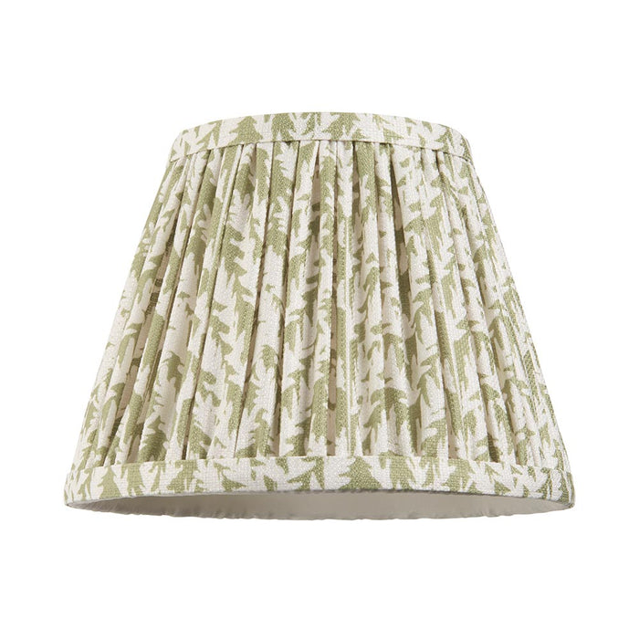 Carnaby And Leaf 20cm Herb Garden Green Shade Wall Light With Satin Marlin Blue Base