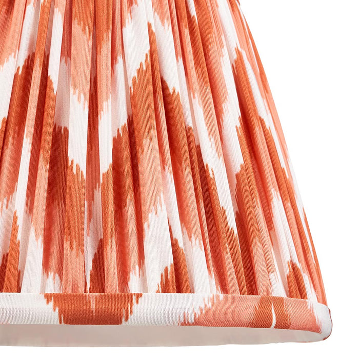 Carnaby And Zigzag 20cm Apricot Orange Shade Wall Light Satin Marlin Blue Base