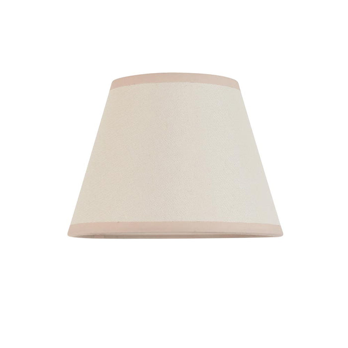 Carnaby And Ivy 20cm Vintage White Shade Wall Light With Satin Marlin Blue Base