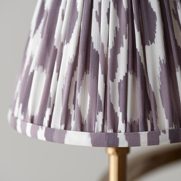 Chester And Ikat 6 Lights 16cm Pearl Grey Shade Ceiling Light In Aged Brass