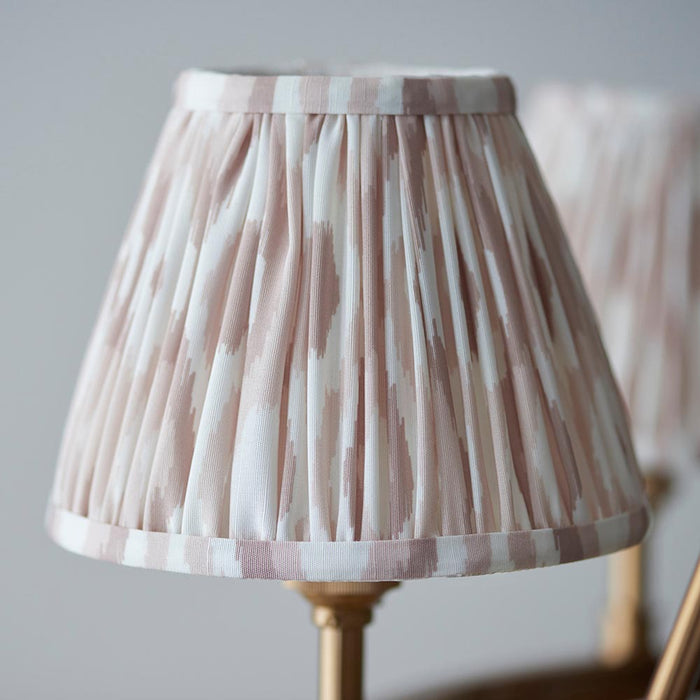 Chester And Ikat 6 Lights 16cm Neutral Shade Ceiling Light In Aged Brass