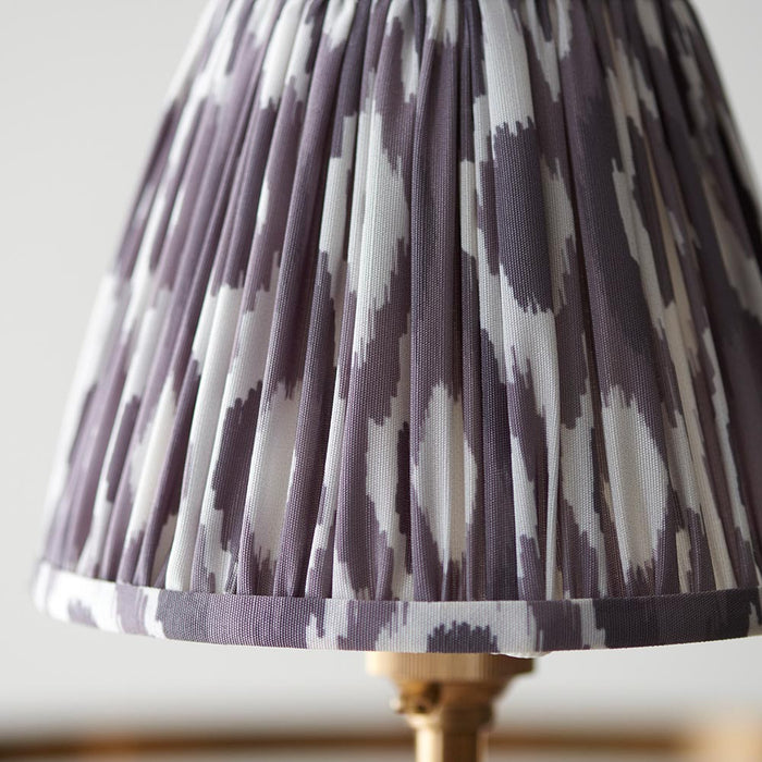 Chester And Ikat 3 Lights 16cm Pearl Grey Shade Ceiling Light In Aged Brass