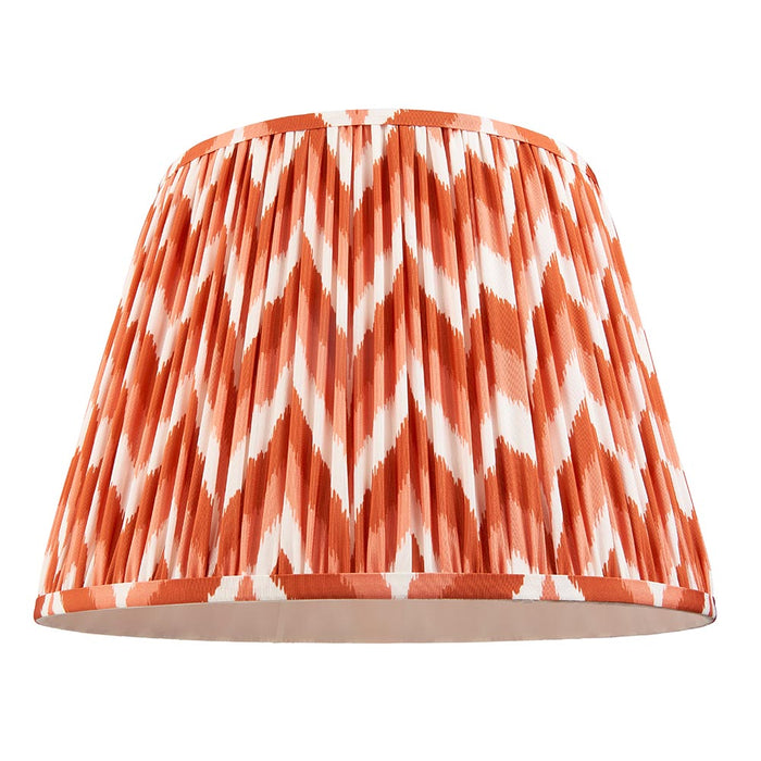 Higgledy And Zigzag 40cm Apricot Orange Shade Floor Lamp With Gloss Cotswold Green Base