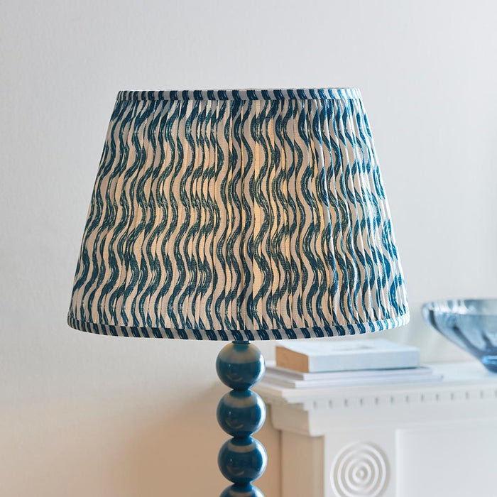 Higgledy And Ripple 40cm Marlin Blue Shade Floor Lamp With Gloss Marlin Blue Base