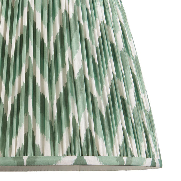 Higgledy And Zigzag 40cm Cotswold Green Shade Floor Lamp With Gloss Marlin Blue Base
