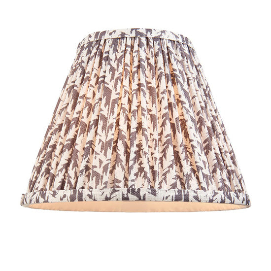 Higgledy And Leaf 25cm Pearl Grey Shade Table Lamp With High Gloss Almond White Base