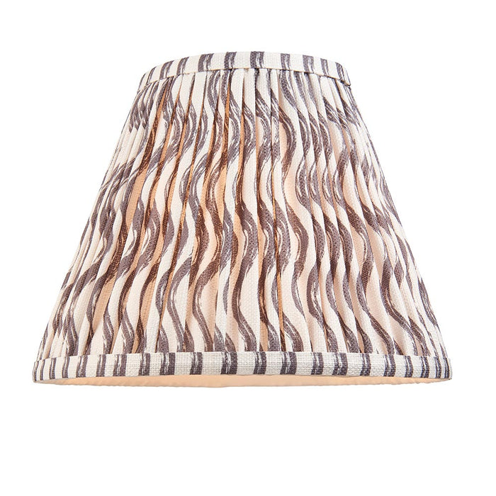 Higgledy And Ripple 25cm Pearl Grey Shade Table Lamp With Gloss Cotswold Green Base