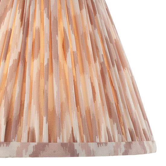Higgledy And Ikat 25cm Neutral Shade Table Lamp With High Gloss Cotswold Green Base