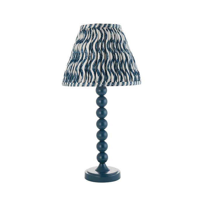 Higgledy And Ripple 25cm Marlin Blue Shade Table Lamp With Gloss Marlin Blue Base