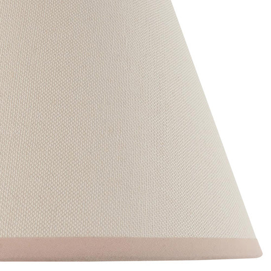 Higgledy And Ivy 25cm Vintage White Shade Table Lamp With High Gloss Marlin Blue Base