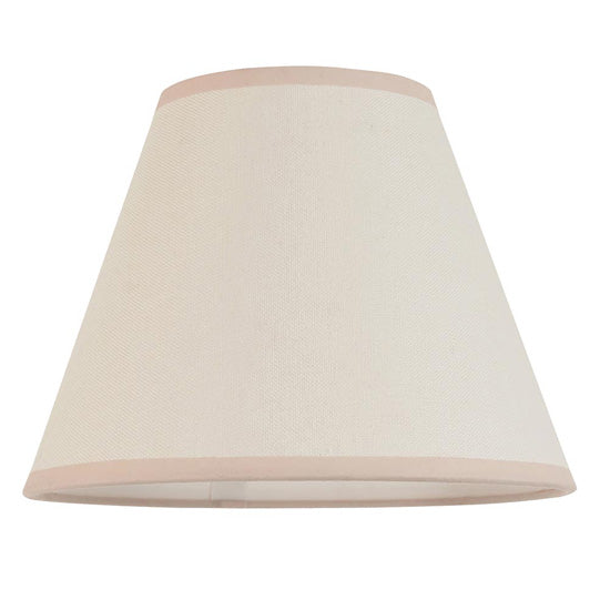 Higgledy And Ivy 25cm Vintage White Shade Table Lamp With High Gloss Marlin Blue Base
