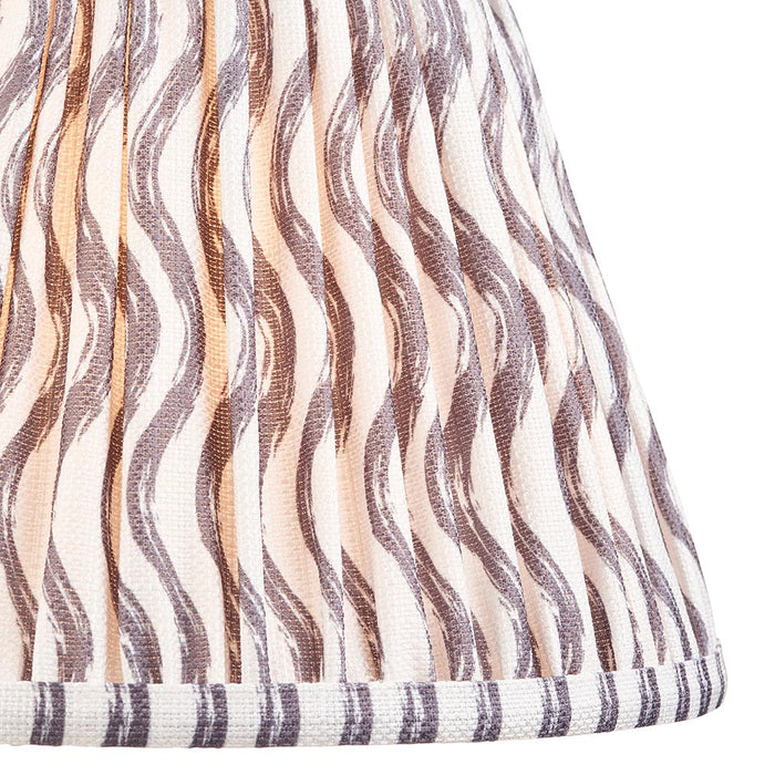 Higgledy And Ripple 25cm Pearl Grey Shade Table Lamp With Gloss Pink Clay Base