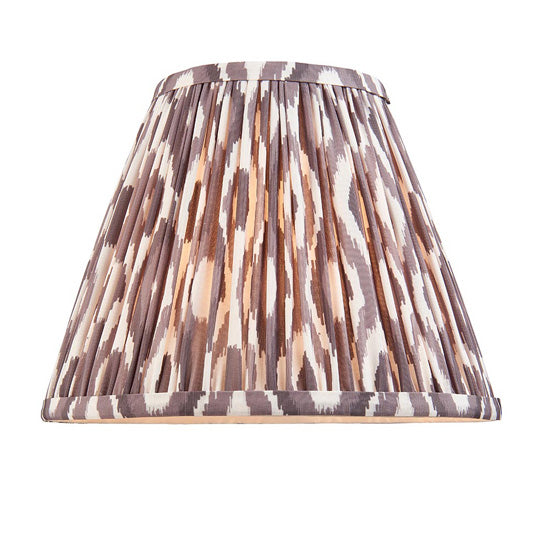 Higgledy And Ikat 25cm Pearl Grey Shade Table Lamp With High Gloss Pink Clay Base