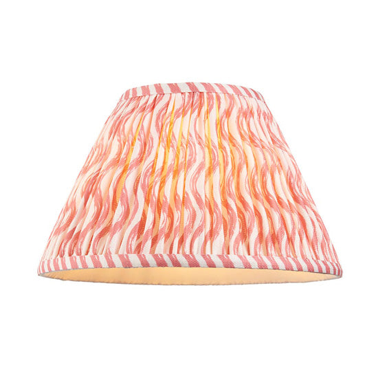Hidcote And Ripple 30cm Coral Pink Shade Table Lamp With Country Classic Base