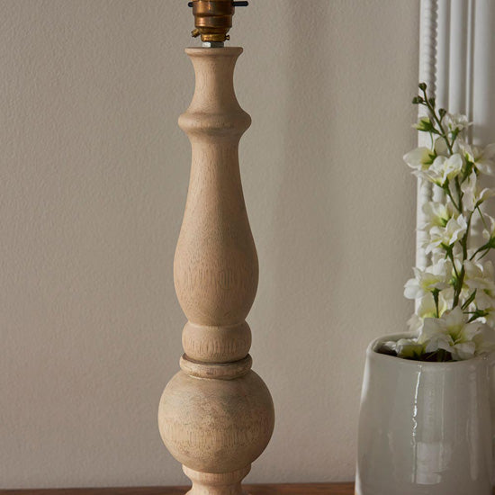 Hidcote And Ikat 30cm Marlin Blue Shade Table Lamp With Country Classic Base