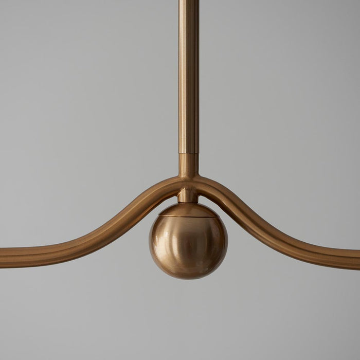 Santiago And Ikat 4 Lights 16cm Pearl Grey Shade Ceiling Pendant Light In Brushed Aged Brass