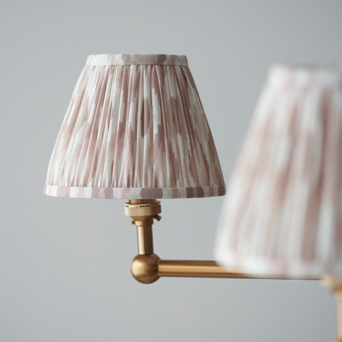 Santiago And Ikat 5 Lights 16cm Neutral Shade Ceiling Pendant Light In Brushed Aged Brass