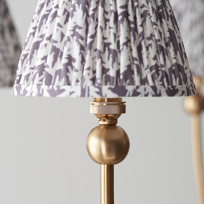 Santiago And Leaf 5 Lights 16cm Pearl Grey Shade Curved Ceiling Pendant Light In Brushed Aged Brass