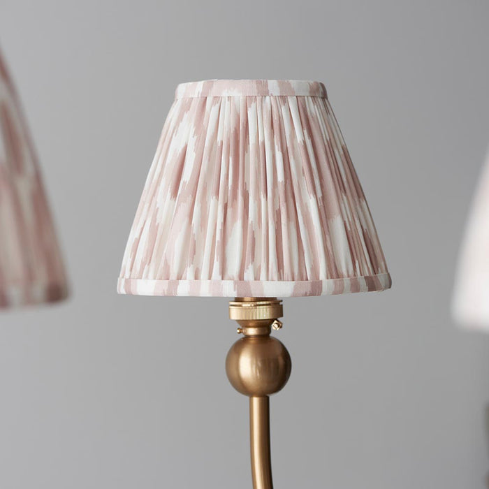 Santiago And Ikat 5 Lights 16cm Neutral Shade Curved Ceiling Pendant Light In Brushed Aged Brass