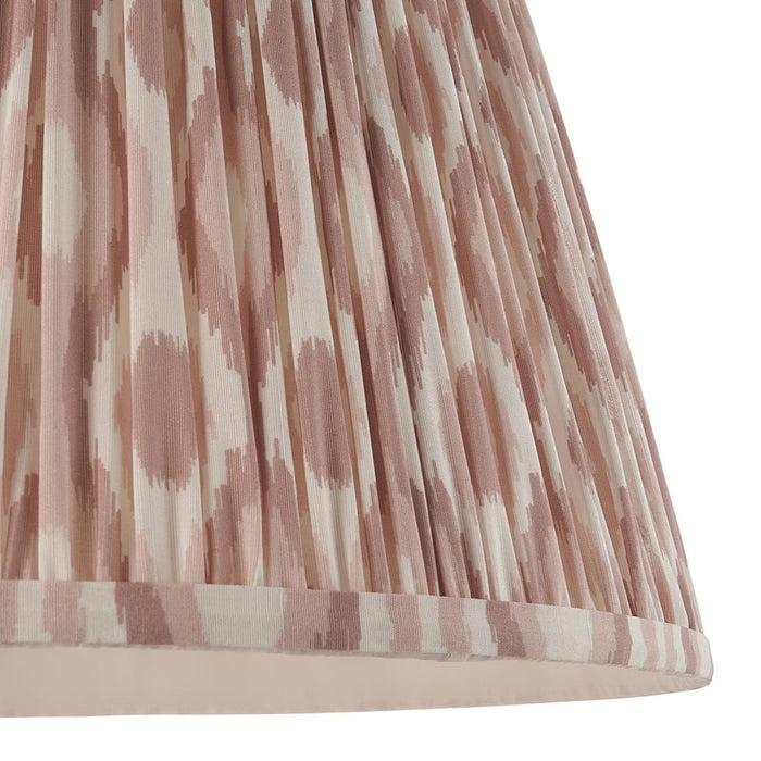 Eltham And Ikat 40cm Neutral Shade Ceiling Light With Green Colour Braided Cable