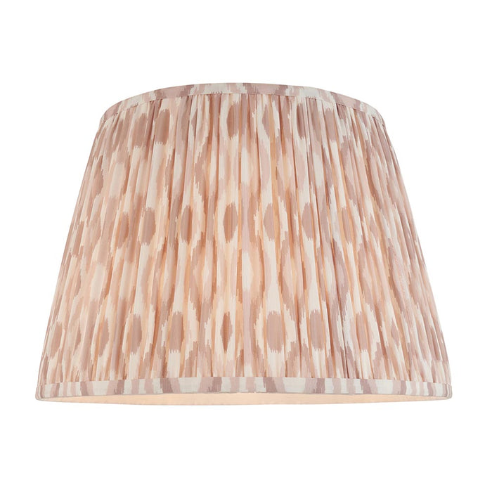 Eltham And Ikat 40cm Neutral Shade Ceiling Light With Green Colour Braided Cable