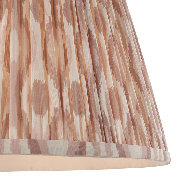 Eltham And Ikat 40cm Neutral Shade Ceiling Light With Blue Colour Braided Cable
