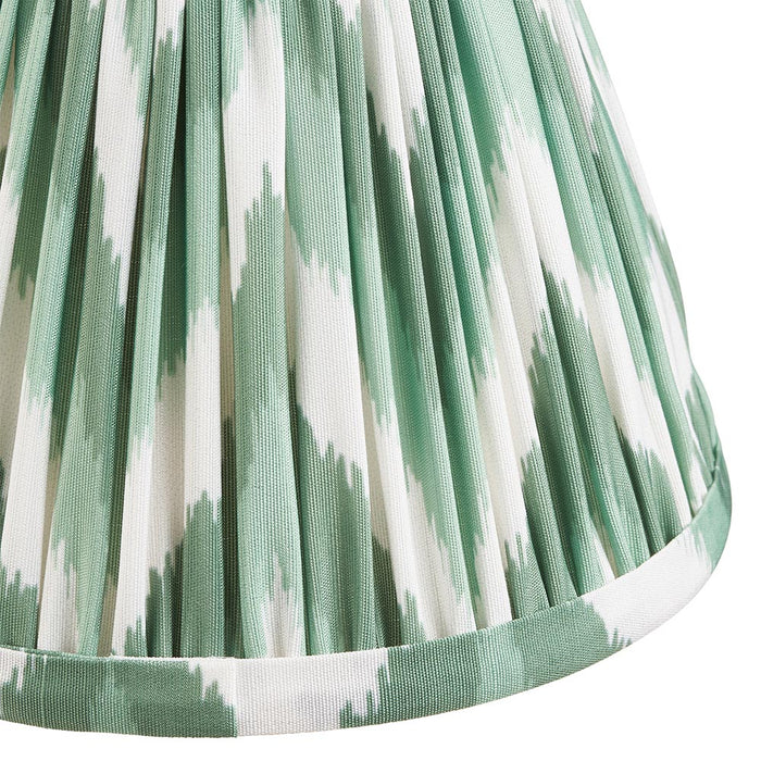Dome Wing And Zigzag 16cm Cotswold Green Shade Wall Light In Brushed Aged Brass