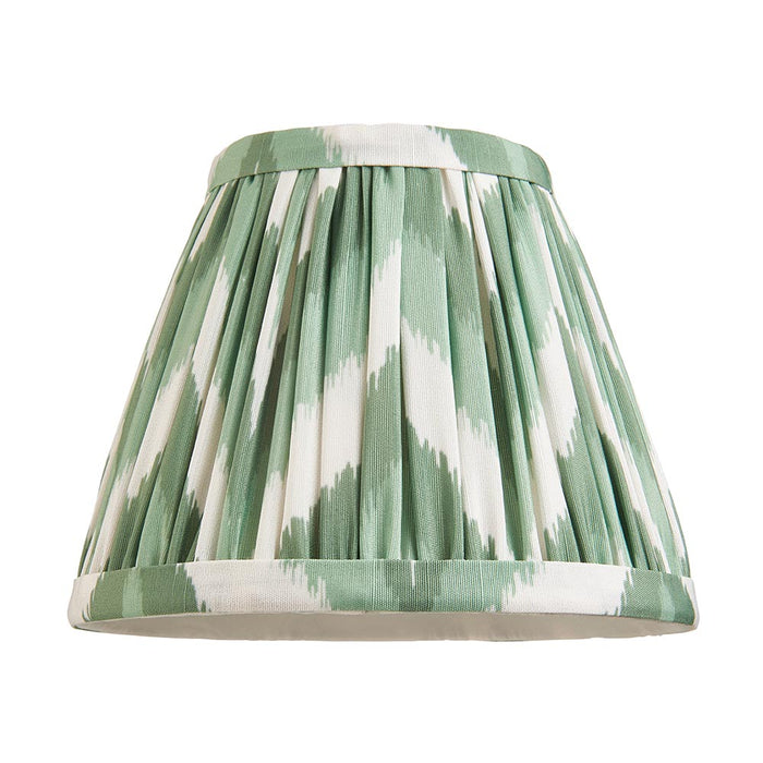 Dome Wing And Zigzag 16cm Cotswold Green Shade Wall Light In Brushed Aged Brass