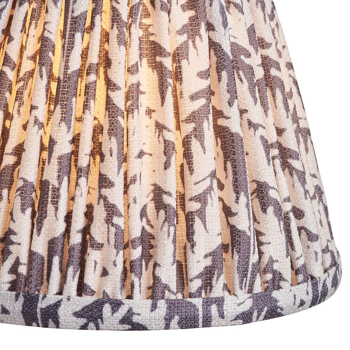 Dome Fold And Leaf 16cm Pearl Grey Shade Wall Light In Brushed Aged Brass