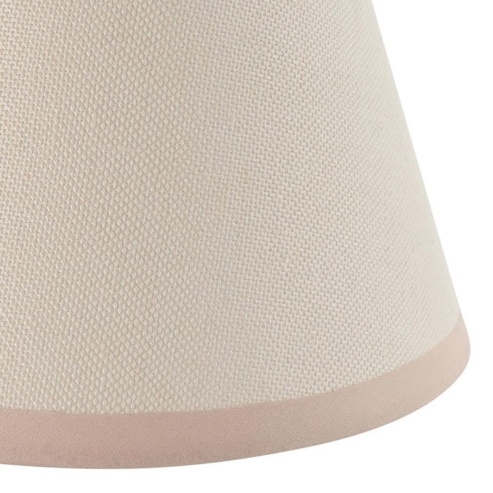 Obelisk T Bar And Ivy 16cm Vintage White Shade Wall Light In Brushed Aged Brass