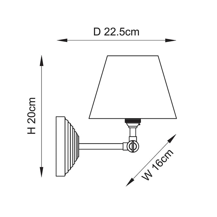 Obelisk Wing And Leaf 16cm Herb Garden Green Shade Wall Light In Brushed Aged Brass
