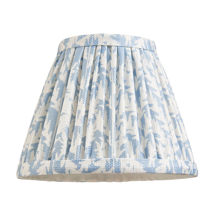 Obelisk Fold And Leaf 16cm Shell Bay Blue Shade Wall Light In Brushed Aged Brass
