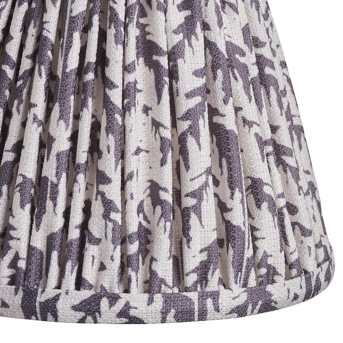 Step Fold And Leaf 16cm Pearl Grey Shade Wall Light In Brushed Aged Brass