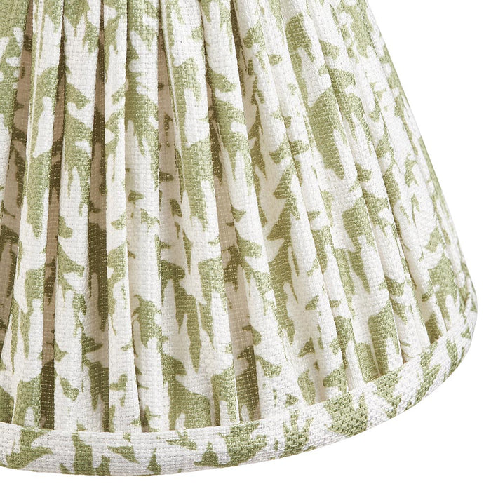 Step Fold And Leaf 16cm Herb Garden Green Shade Wall Light In Brushed Aged Brass