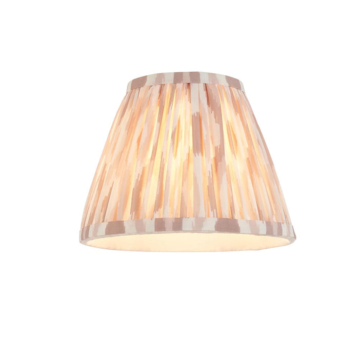 Wood Fold And Ikat 16cm Neutral Shade Wall Light In Brushed Aged Brass