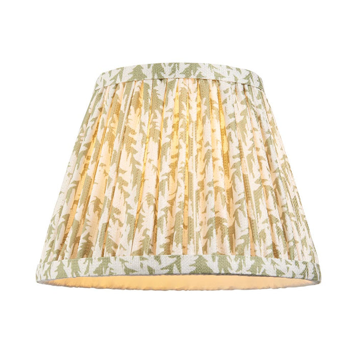 Dome Arc And Leaf 20cm Herb Garden Green Shade Wall Light In Brushed Aged Brass