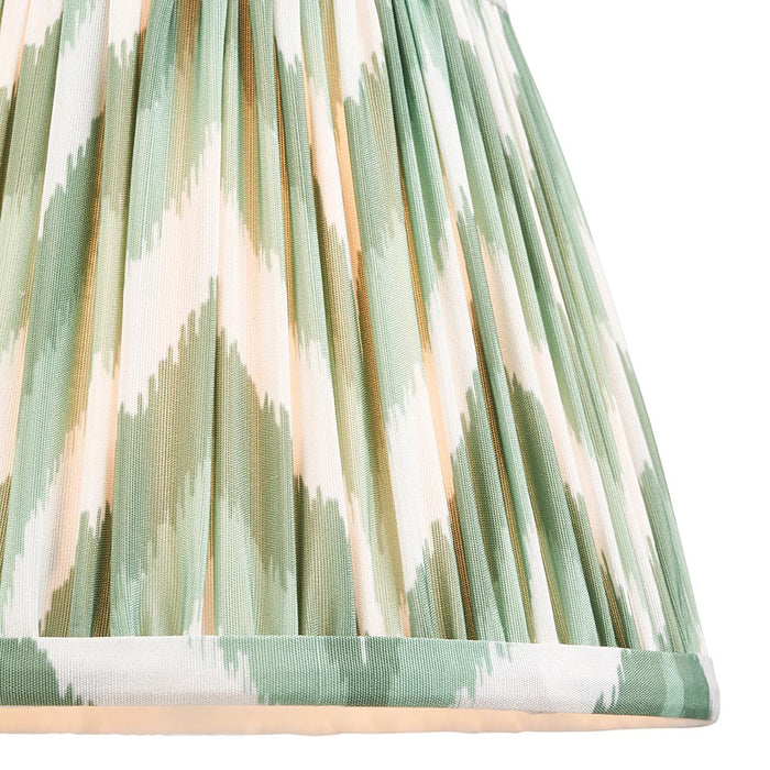 Dome Arc And Zigzag 20cm Cotswold Green Shade Wall Light In Brushed Aged Brass