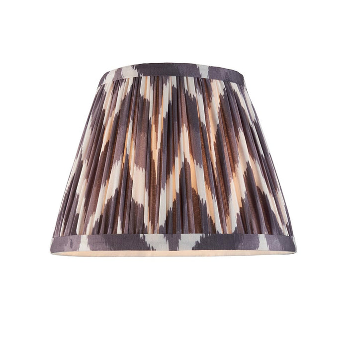 Dome T Bar And Zigzag 20cm Pearl Grey Shade Wall Light In Brushed Aged Brass