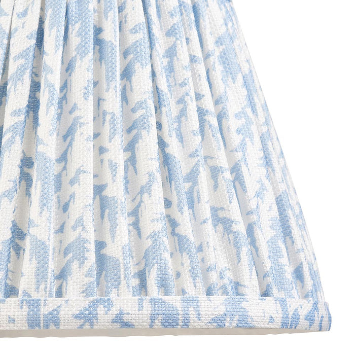 Dome T Bar And Leaf 20cm Shell Bay Blue Shade Wall Light In Brushed Aged Brass