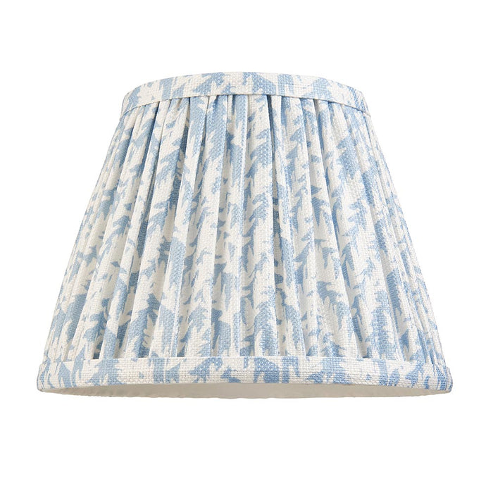 Dome T Bar And Leaf 20cm Shell Bay Blue Shade Wall Light In Brushed Aged Brass