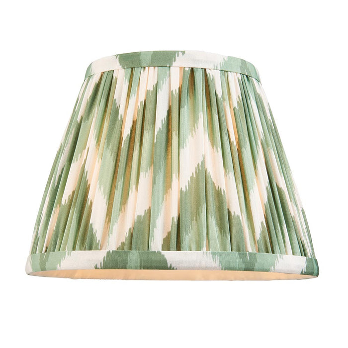 Dome T Bar And Zigzag 20cm Cotswold Green Shade Wall Light In Brushed Aged Brass
