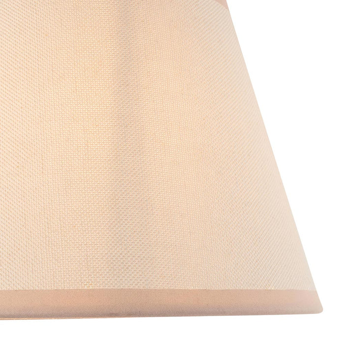 Dome T Bar And Ivy 20cm Vintage White Shade Wall Light In Brushed Aged Brass