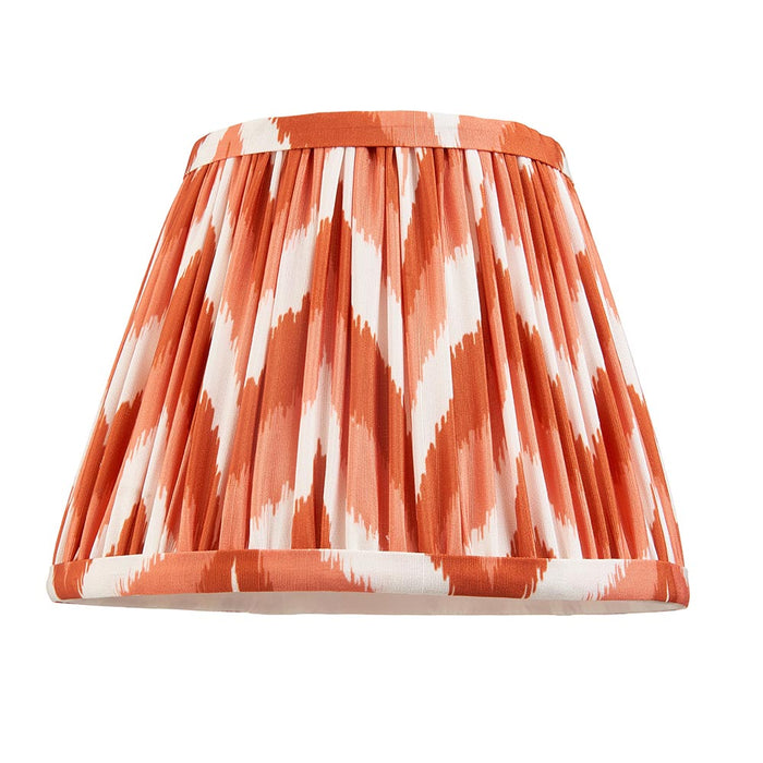 Step Arc And Zigzag 20cm Apricot Orange Shade Wall Light In Brushed Aged Brass