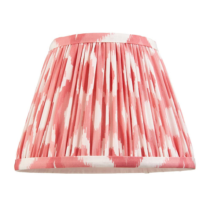 Step T Bar And Ikat 20cm Coral Pink Shade Wall Light In Brushed Aged Brass