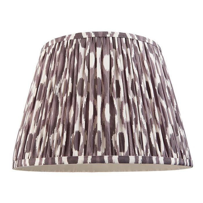 Carnaby And Ikat 35cm Pearl Grey Shade Floor Lamp With Satin Cotswold Green Base