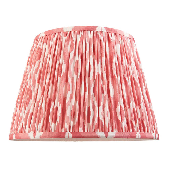 Carnaby And Ikat 35cm Coral Pink Shade Floor Lamp With Satin Marlin Blue Base