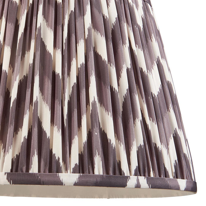 Higgledy And Zigzag 35cm Pearl Grey Shade Floor Lamp With Gloss Cotswold Green Base
